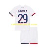 Paris Saint Germain Bradley Barcola 29 Bambino Maglia Trasferta 2024/2025 Manica Corta